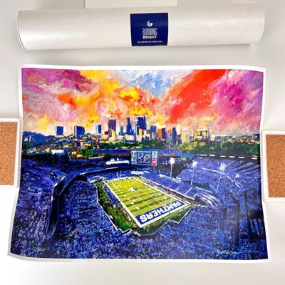 GeorgiaState Stadium Print by Steven Lester "Our Town Our Team Our Time” Poster - Image 1 of 4