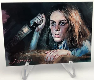 LAURIE STRODE Sketch Card SP/50 Edward Vela Signed JAMIE LEE CURTIS in HALLOWEEN - Picture 1 of 6