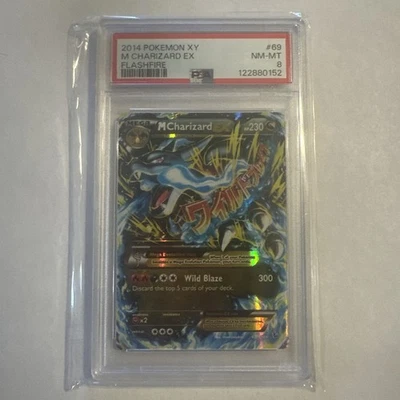 2014 POKEMON XY FLASHFIRE #69 M CHARIZARD EX PSA 8 - Image 1 of 2