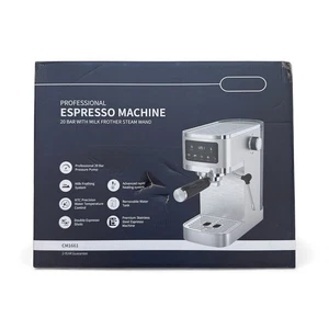 Espressomaschine 20 Bar mit Milchaufschäumer Dampfstab Profi Latte - Bild 1 von 9