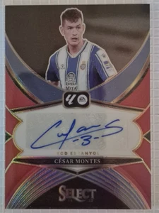 2024-25 Panini Select La Liga - Select Signatures Cesar Montes Red Prizm Auto - Bild 1 von 2