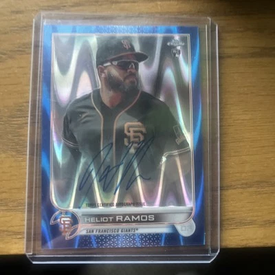 2022 Topps Chrome - Rookie Autographs /150  Heliot Ramos #RA-HR (AU, RC) - Image 1 of 2