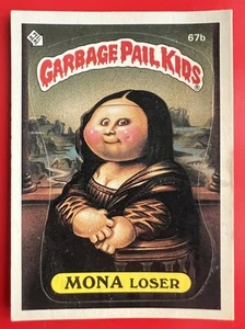 1985 Topps Garbage Pail Kids Series 2 #67b Mona Loser Glossy Back EX+ - Picture 1 of 3