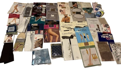 NEW Vintage & Modern Pantyhose Lot – Calvin Klein, Givenchy, Spanx, Hanes, Leggs - Image 1 of 4