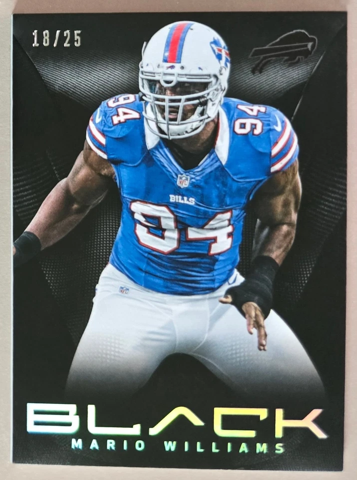 2013 Panini Black /25 Platinum Parallel SP Mario Williams #72 Buffalo Bills - Image 1 of 2
