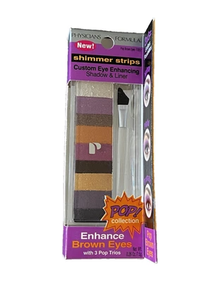 Physicians Formula Shimmer Strips Shadow & Liner, POP! Brown Eyes (7052) - Image 1 of 4
