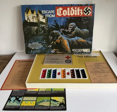 Escape From Colditz Vintage Board Game 1st Edition 1970s Parker Complete Hamleys - Image 1 of 4