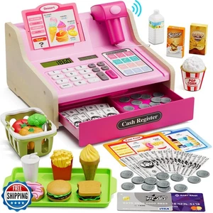 Wee Wonders Registrierkasse aus Holz für Kinder mit echtem Taschenrechner, R - Bild 1 von 5