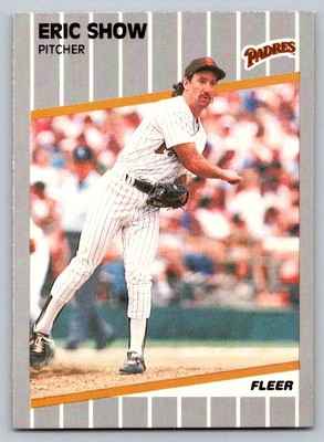 1989 Fleer #317 Eric Show San Diego Padres - Image 1 of 2