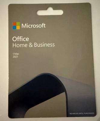 Microsoft Office Home and Business 2021 für Mac Product Key Card - Bild 1 von 2
