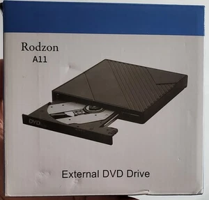 Rodzon External ODD DVD Drive A11-SU3 Slim Portable USB-C - Afbeelding 1 van 9