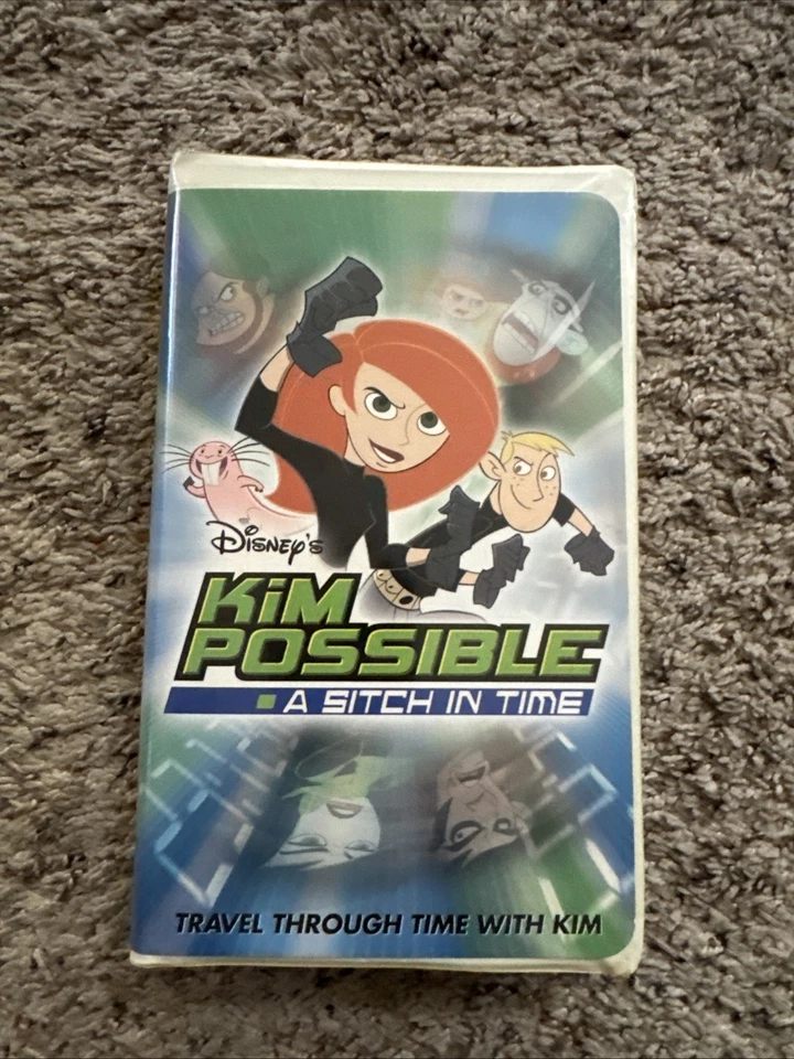 Disney's Kim Possible - A Sitch In Time 2004 VHS Cartoon Clamshell Case - Tested - Image 1 of 1