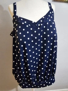 Women's Plus Size tankini  Built in Bra Swim + Quick Dry Swimsuit Top Spf 50 - Picture 1 of 5