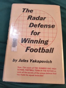 THE RADAR DEFENSE FOR WINNING FOOTBALL Jules Yakapovich Hardcover Book 1972 - Picture 1 of 6
