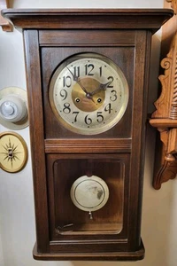 GUSTAV BECKER GERMAN BOX CLOCK- WORKS - Picture 1 of 13