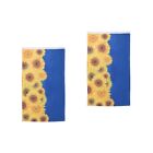  Set of 2 Polyester Dormitory Banner Sunflower Floral Garden Flag