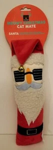 "Juguete de peluche de gato maullido FuzzYard "SANTA" Navidad Nip Mate gatito Campana arrugada *NUEVO - Imagen 1 de 2