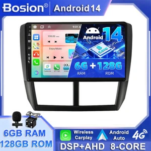 9" For Subaru Forester 2008-12 Android 14 CarPlay Car Stereo GPS Radio 6GB+128GB - Picture 1 of 17