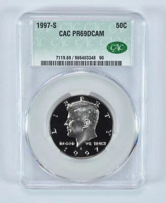 1997-S Kennedy Half Dollar PR69 DCAM CAC - Image 1 of 4
