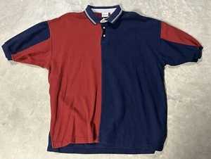 Men’s Vintage Bugle Boy Shirt Red Blue Size XXL - Picture 1 of 5