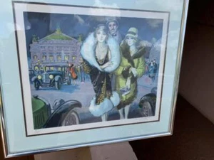 Francois Batet Lithographie "Die Oper von Paris 1921" signiert und nummeriert 165/200 - Bild 1 von 3
