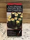 Charcoal Companion Chili Pepper Grilling Rack and Corer Set New In Box