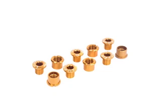 SwishTi Road MTB Bicicleta Doble Juego de bielas Plato Pernos para Shimano/Sram Dorado - Imagen 1 de 7