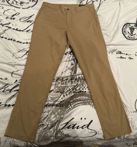 Bonobos Khaki Dress Pants Athletic Fit 34 x 32 34W 32L Tan Beige Weekday - Picture 1 of 7
