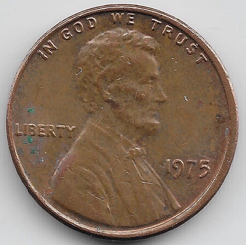 1975 Lincoln Memorial Penny Error Misaligned Die Obverse MAD Cover