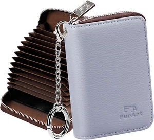 FurArt Credit Card Wallet, Zipper Card Cases Holder for Men Women, RFID Blocking - Picture 1 of 12