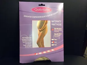 New Gabrialla Maternity Compression Pantyhose Size P Nude 260 Sheer 20-22 mmHg - Picture 1 of 4