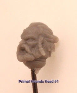 Primal Hounds Head 1, Warhammer 40K compatible. Greytide Studio Space Wolves - Picture 1 of 3