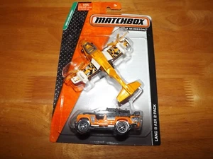 MATCHBOX ON A MISSION MBX EXPLORERS LAND & AIR 2 PACK NIP 2014 - Picture 1 of 2