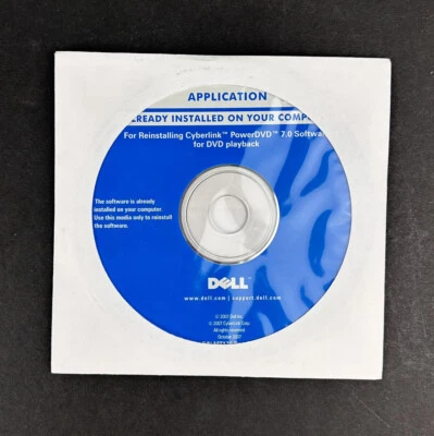 Controladores y utilidades Dell Inspiron 2004 modelos PowerDVD y Roxio Creator 0WU803 Foto 1 de 2