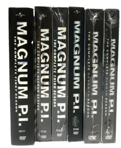 6 DVD Sets - Magnum PI/P.I. Seasons 1 - 4 + 7 & 8 - Tom Selleck 1980's - Picture 1 of 8