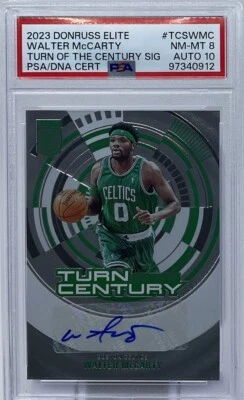Walter McCarty Auto PSA. 8/10 - 2023 Donruss Elite - Celtics, Kentucky Wildcats - Image 1 of 4