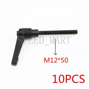 10PCS Machinery M12 x 50mm Threaded Knob Adjustable Handle Clamping Lever - Bild 1 von 4