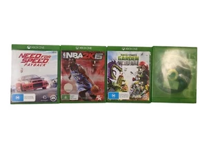 Xbox One 4 Game Bundle Halo Need For Speed Garden Warfare NBA - Picture 1 of 12
