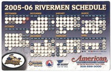 2005-06 Peoria Rivermen AHL Magnet Hockey Schedule !!!