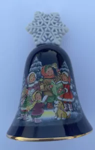 Avon Christmas Winter Bell 1987 Children Carollers - Picture 1 of 3