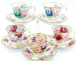 Royal Albert Summer Bounty 5 Teetassen- und Untertassensets - Bild 1 von 6