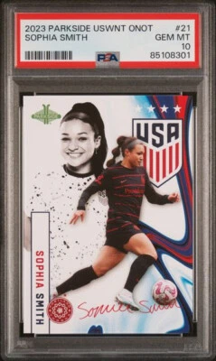 2023 Parkside One Nation Team USWNT #21 Sophia Smith card PSA 10 - Image 1 of 2