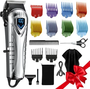 Professional Men Cordless Hair Clippers Hair Bass Cordless Barber Set - Picture 1 of 10