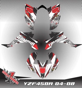Yamaha YFZ 450 YFZ450 04 - 09 CARBURATED MODEL GRAPHICS KIT R1 - Picture 1 of 1