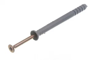 10 X Nylon Marteau En Cadre Fixations Cheville Masonry Prises & ; Vis M6 X 70mm - Picture 1 of 1