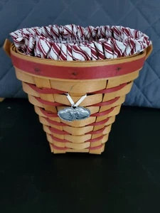 Longaberger 1996 Valentinstag Sweetheart Blumenstrauß Korb Kombi - Bild 1 von 6