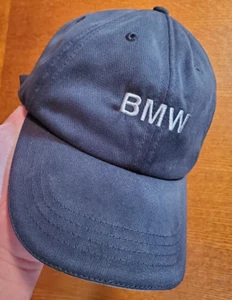 Vintage BMW Lifestyle Riemen Mütze bestickt BMW Logo graublau verstellbar - Bild 1 von 12