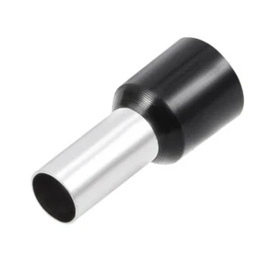 VE16-12 Insulated Cord Pin End Wire Connector Crimp Terminal AWG5 Black 10Pcs - Picture 1 of 4