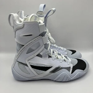 Nike Men’s Size 7.5 HyperKO 2 Boxing Shoes White Black Grey CI2953-100 NEW - Picture 1 of 7