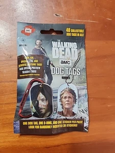 The Walking Dead Seasons 5 Dog Tag Sealed Pack Tags Unopened  - Picture 1 of 2